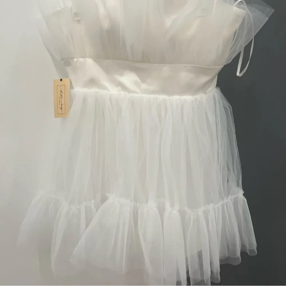 Katie May White Strapless Sundress Mini - Picture 2 of 8